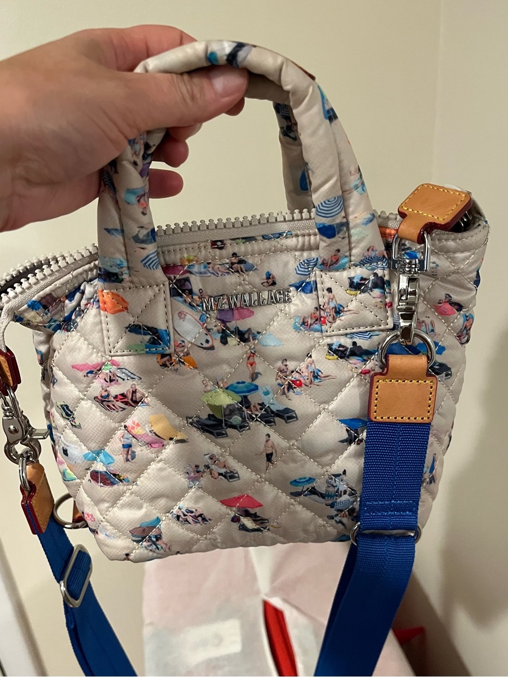 MZ Wallace Mini Crossbody with the current summer print - Picture 2 of 6
